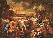 Nicolas Poussin The Adoration of the Golden Calf oil painting picture wholesale